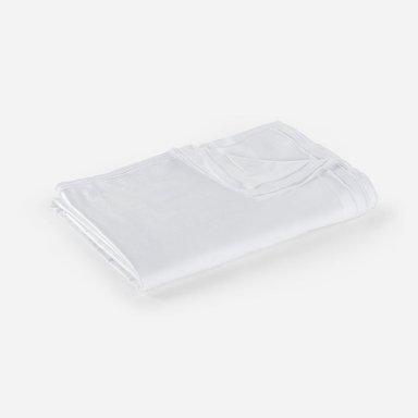 FUNDA PLUMÓN ROSEN ALGODÓN BLANCO LISO FESTÓN KING - 2