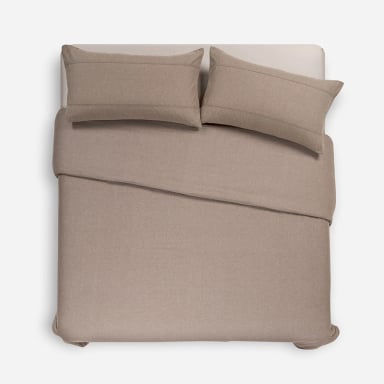 FUNDA DE PLUMON UNICOLOR MOKKA 2 PLAZAS - 2