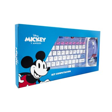 KIT INALÁMBRICO MOTOMO TECLADO Y MOUSE DISNEY MINNIE GOOD VIBES BLUETOOTH MORADO - 4
