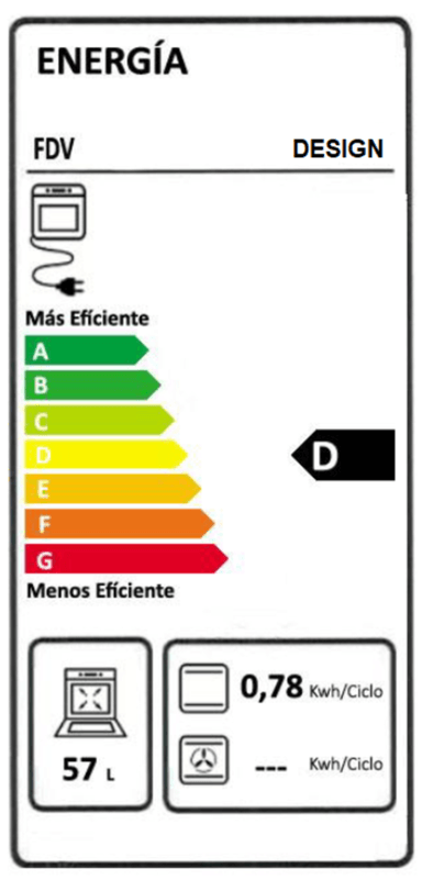 HORNO EMPOTRADO DESIGN 60 LTS FDV - 9