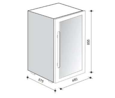 ENFRIADOR DE VINOS FDV BLACK - CAPACIDAD 56 BOTELLAS - 4