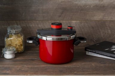 OLLA PRESION SIMPLE COOK AVIGNON ROJO 6 LTS - 4