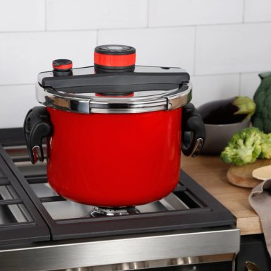 OLLA PRESION SIMPLE COOK AVIGNON ROJO 6 LTS - 5