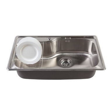 LAVAPLATOS FDV BIG ACQUA 1C + DESAGÜE COMPLETO 87.5 CM - 2