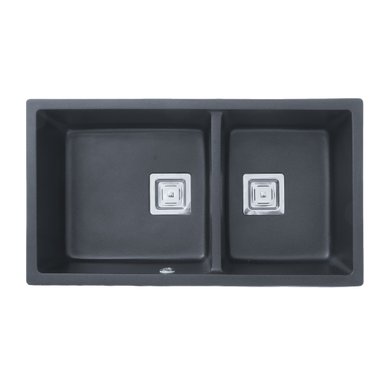 LAVAPLATOS FDV DELUXE 2C GRANITO NEGRO 82.5 CM - 1