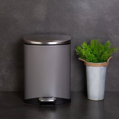 BASURERO EKO SOFT GREY 6LT - 3