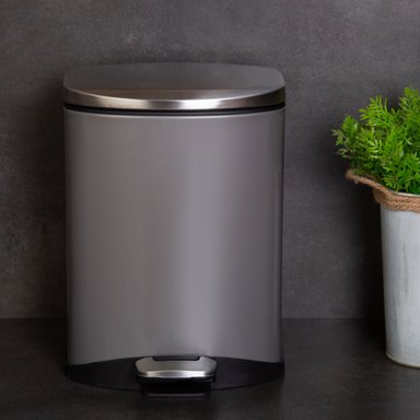 BASURERO EKO SOFT GREY 6LT - 5