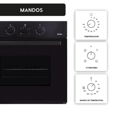 HORNO FDV DESIGN BLACK - 4