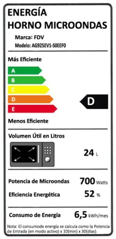 MICROONDAS FDV BLACK 2.0 - 9