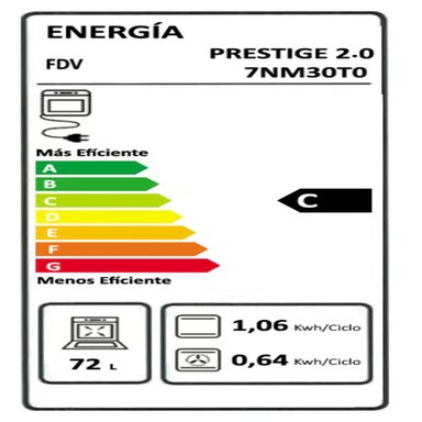 HORNO EMPOTRADO PRESTIGE 72 LTS FDV - 7