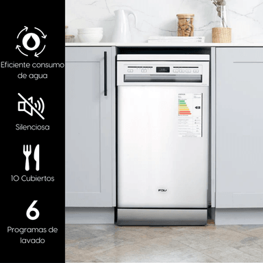 LAVAVAJILLAS FDV ACQUA 10 CUBIERTOS FREE STANDING - 1