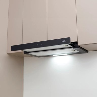 Campana Bajo Mueble City Black Touch 60 cm 452 m3/h FDV - 4