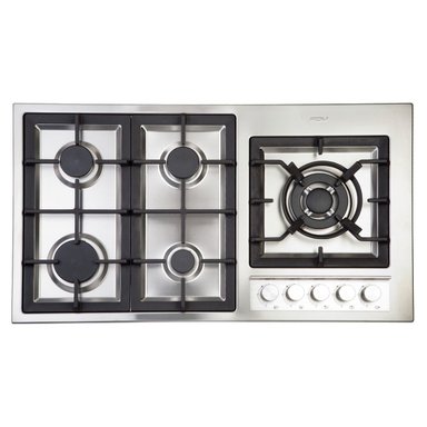 ENCIMERA GAS LICUADO DELUXE ELITE 5 QUEMADORES 90 CM FDV - 1