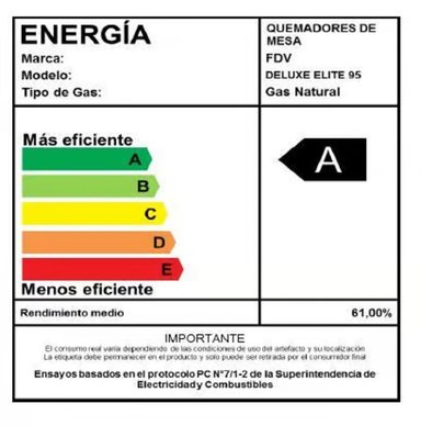 ENCIMERA GAS LICUADO DELUXE ELITE 5 QUEMADORES 90 CM FDV - 3