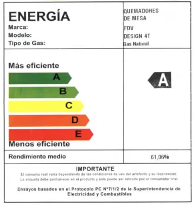 ENCIMERA A GAS LICUADO DESIGN 60 CM FDV - 3