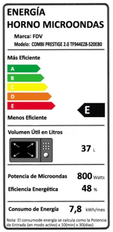 HORNO MICROONDAS 2 EN 1 PRESTIGE 37 LTS FDV - 3