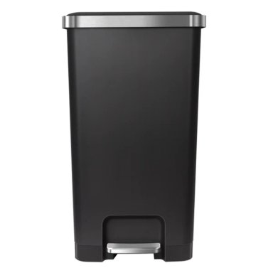 BASURERO PLASTICO EKO NEGRO CON PEDAL 45L - 1