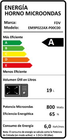 MICROONDAS LIBRE INSTALACION DIGITAL 25 LTS FDV - 6