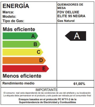 Encimera a Gas Natural Elite 5 Quemadores 95 cm FDV Deluxe - 3