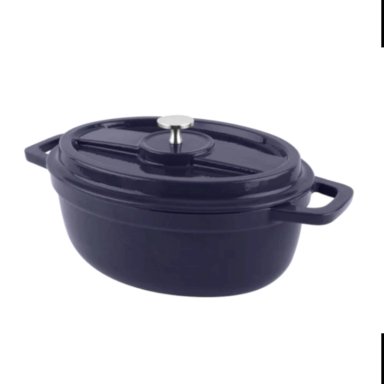 OLLA HIERRO FUNDIDO 4.1 AZUL LITROS COQUINARIA - 2