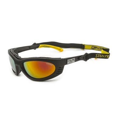 LENTES STEELPRO SEGURIDAD TURBINE GT GRIS/MARCO NEGRO C/REVO ROJO - 1