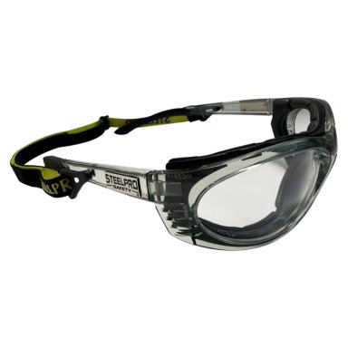 LENTES STEELPRO SEGURIDAD TURBINE CLARO MARCO GRIS AF - 1
