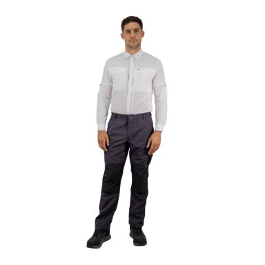 PANTALÓN CARGO HOMBRE HARDWORK CARBÓN GREY HW DAKOTA ANTIÁCIDO - 5