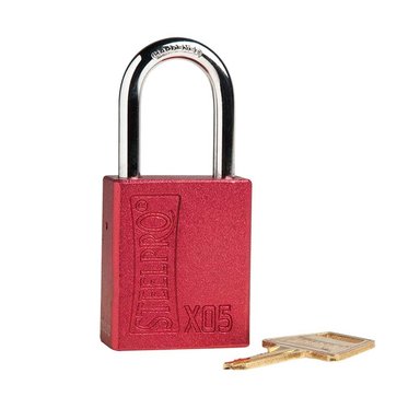 CANDADO STEELPRO LOCK OUT X05 ROJO - 1