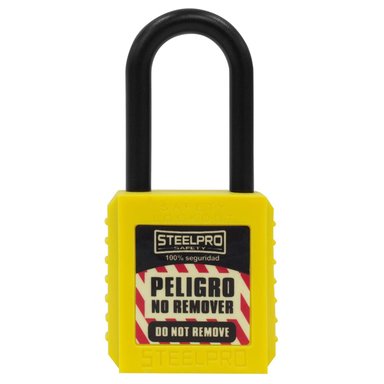 CANDADO STEELPRO DIELE CTRICO AMARILLO - 1
