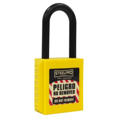 CANDADO STEELPRO DIELE CTRICO AMARILLO - 2