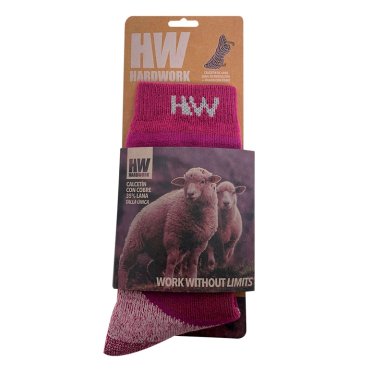 CALCETÍN MUJER HARDWORK CON COBRE ANTIBACTERIANO LANA HW BURDEO - 5