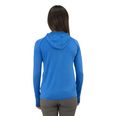 POLERA DRY FIT HW SPX C/ GORRO MANGA LARGA MUJER ELEC BLUE - 4