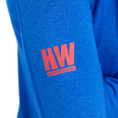 POLERA DRY FIT HW SPX C/ GORRO MANGA LARGA MUJER ELEC BLUE - 8