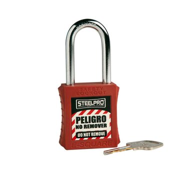 CANDADO STEELPRO X10 ROJO - 1