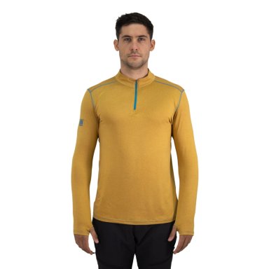 POLERA DRY FIT HW SPX MANGA LARGA HOMBRE MUSTARD - 1