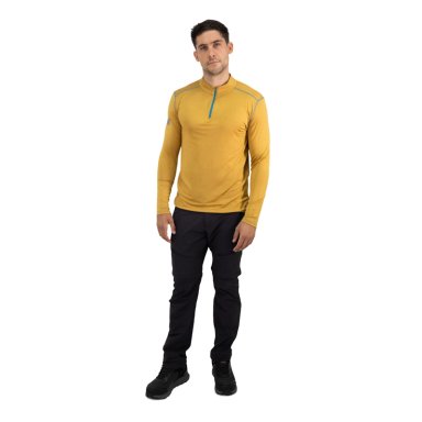 POLERA DRY FIT HW SPX MANGA LARGA HOMBRE MUSTARD - 2