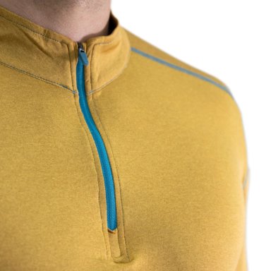 POLERA DRY FIT HW SPX MANGA LARGA HOMBRE MUSTARD - 4
