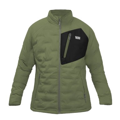 PARKA INSULADA HW EXPLORER S/GORRO MUJER VERDE MUSGO - 1