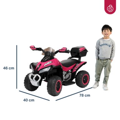 CUADRIMOTO A BATERÍA BEBESIT QUAD LX ROSA - 8
