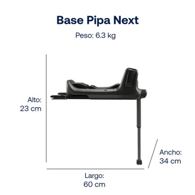 SILLA AUTO NUNA PIPA NEXT BASE NEGRO - 6