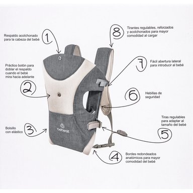 PORTA BEBE B009R GREY - 4