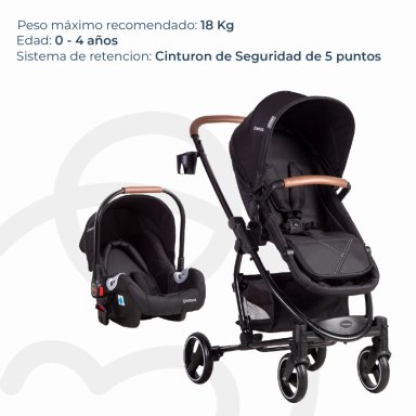 COCHE BEBESIT TRAVEL SYSTEM ALFA NEGRO - 5