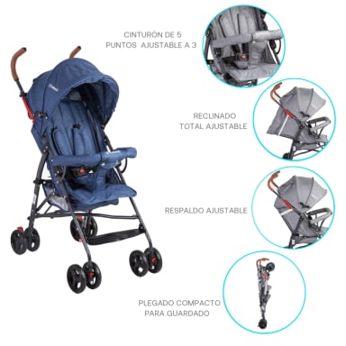COCHE BEBESIT PARAGUA 5126 AZUL - 5