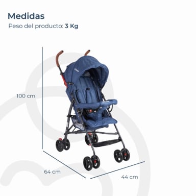 COCHE BEBESIT PARAGUA 5126 AZUL - 8