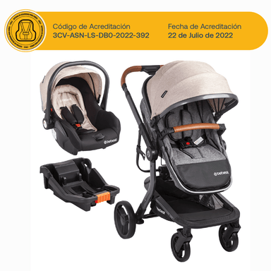 COCHE CUNA BEBESIT TRAVEL SYSTEM TAURUS BEIGE - 9