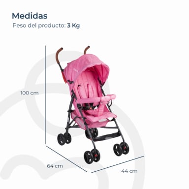 COCHE PARAGUA 5126 ROSADO - 8