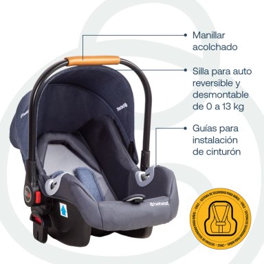 COCHE TRAVEL SYSTEM FE NIX AZUL BEBESIT - 5