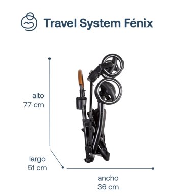 COCHE TRAVEL SYSTEM FE NIX AZUL BEBESIT - 7