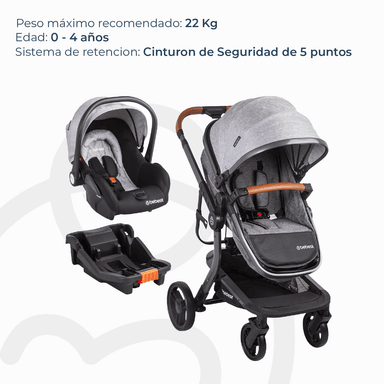 COCHE TRAVEL SYSTEM TAURUS GRIS - 7