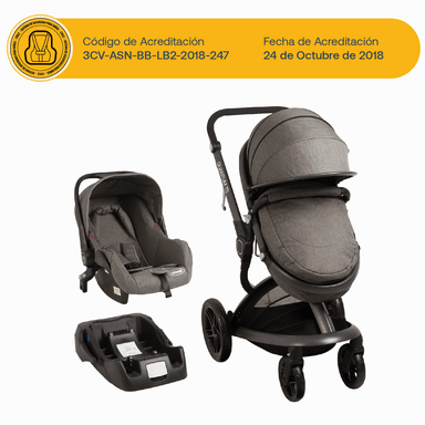 COCHE BEBESIT TRAVEL SYSTEM QUANTUM GRIS - 9